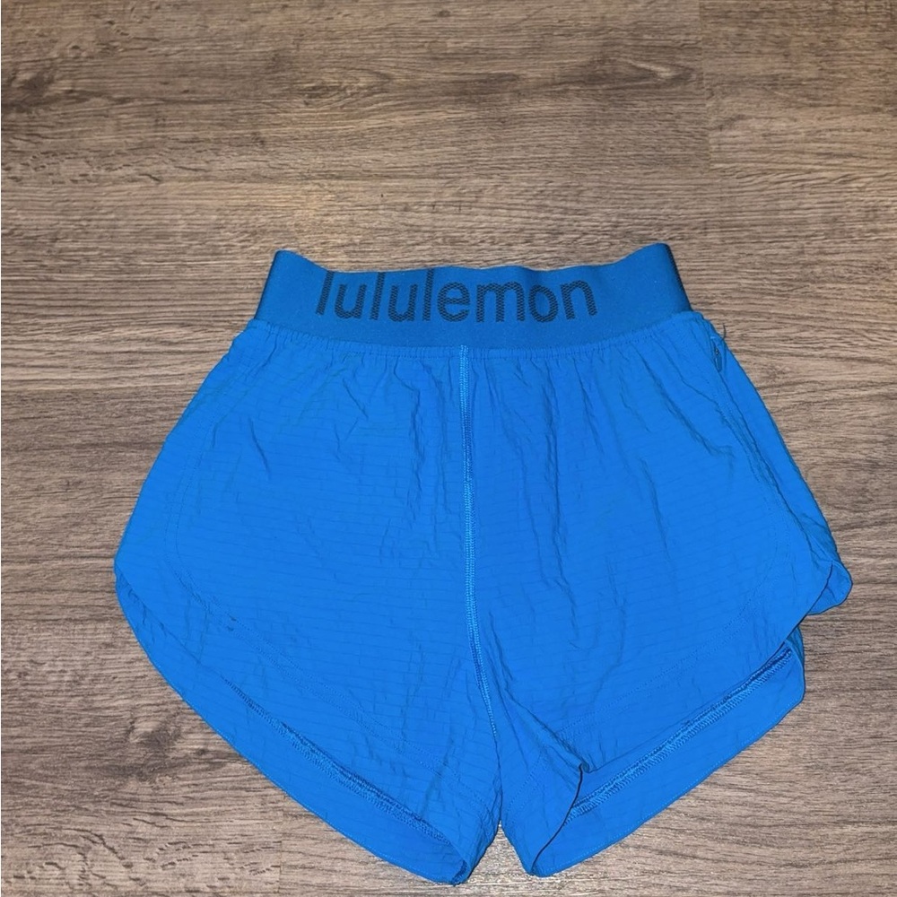 RARE Lululemon Poolside Blue Logo Waistband